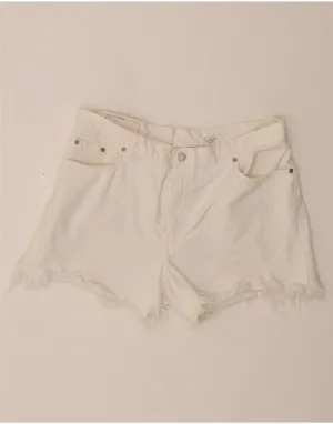 Trendsetting Design LEVI'S Womens 555 Denim Shorts US 16 2XL W36 White Cotton