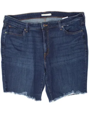 Subtle patterns Mix-And-Match LEVI'S Womens Plus Size Classic Fit Denim Shorts US 24 2XL W46 Blue Cotton