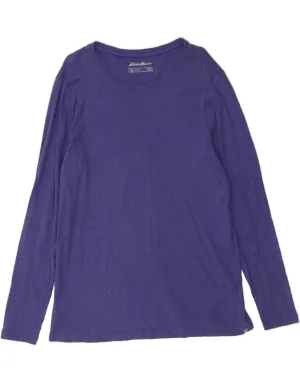 EDDIE BAUER Womens BEST SELL Long Sleeve UK 20 2XL Blue Cotton Tagless Comfort