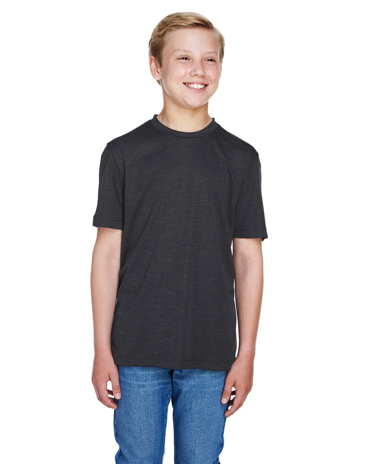 Team 365 TT11HY Youth Sonic Heather Performance T-Shirt AllWeatherComfort