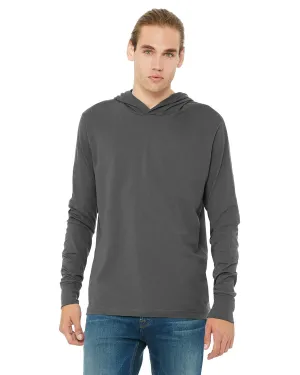 Bella   Canvas 3512 Unisex Jersey Long-Sleeve Hoodie Casual Chic Look TemperatureControl Fabric