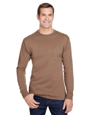 Hanes W120 Adult Workwear Long-Sleeve Pocket T-Shirt Versatile Look