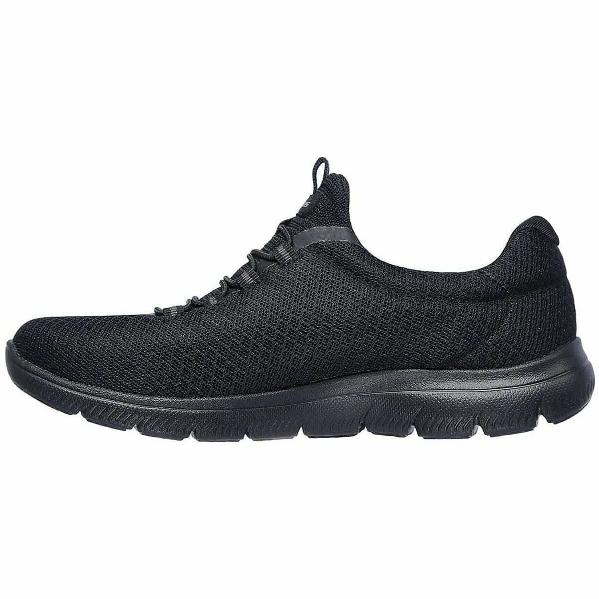 Skechers Summits Womens Training Shoes - Black Soft Collar Lining Tennis Court
