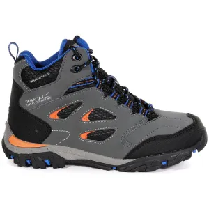 Path Stability Regatta Holcombe Mid Waterproof Junior Walking Boots - Grey
