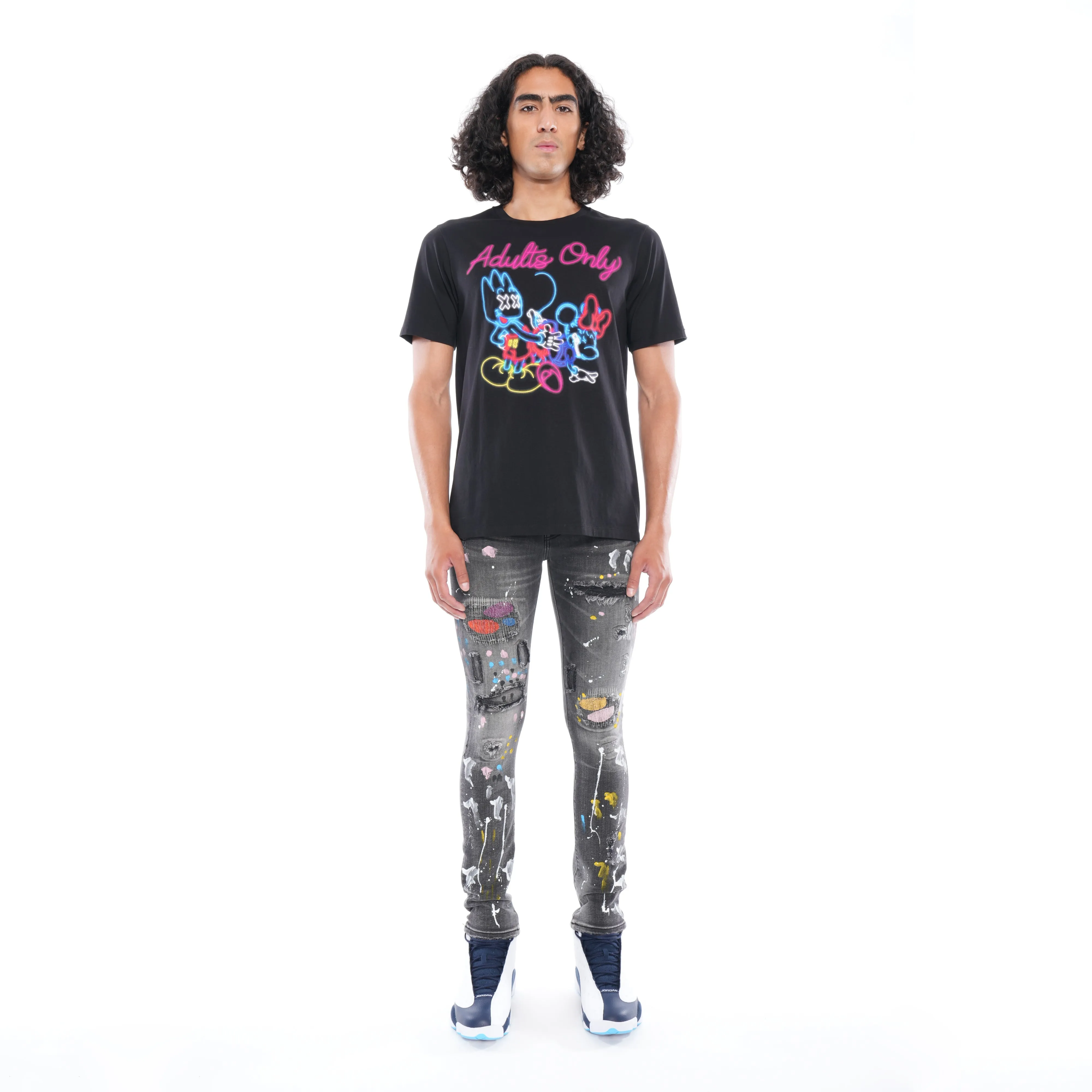 Work Friendly PUNK SUPER SKINNY IN BURST