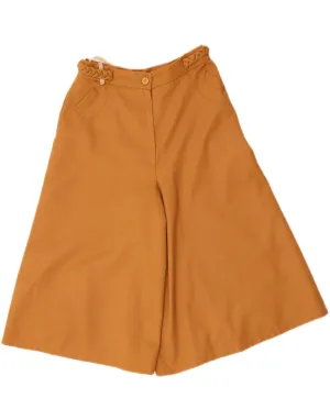 Timeless Piece VINTAGE Womens High Waist Wide Leg Casual Shorts IT 42 Medium W28  Brown
