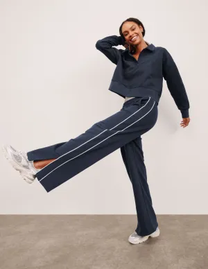 LuxeFleece Piper Wide Leg Pant Sporty Comfort Wear