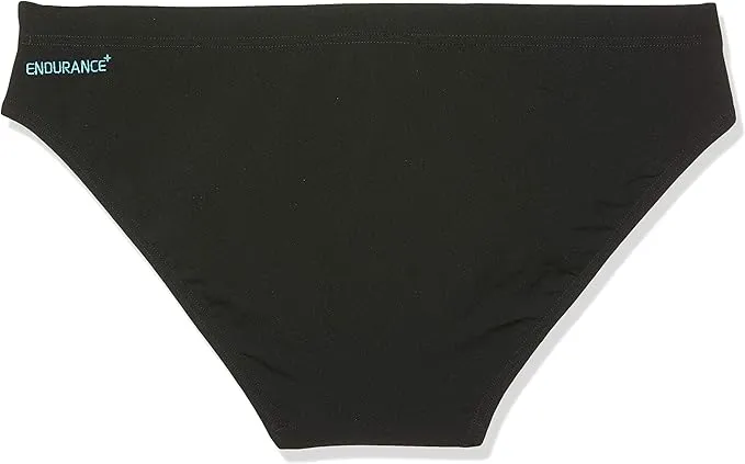 Speedo Boom Splice Mens Swim Brief - Black Wave Defying Clasp