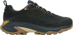 Long Hike Support Supportive Design Merrell Moab Speed 2 Leather Waterproof Womens Walking Shoes - Black