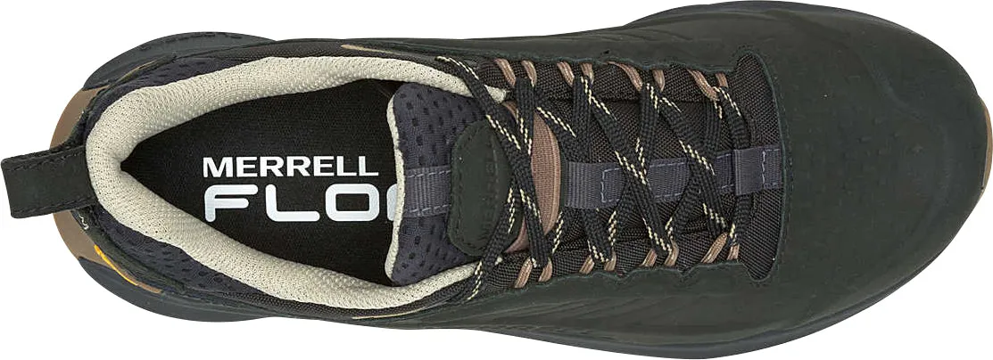 Merrell Moab Speed 2 Leather Waterproof Womens Walking Shoes - Black Water-Repellent Design Support Line