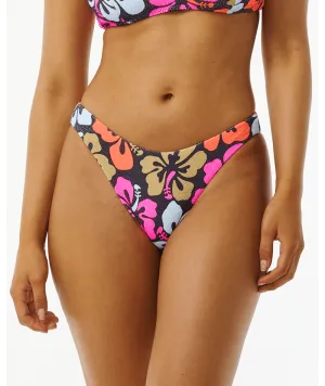 Recyclable Packaging Material Rip Curl Hibiscus Heat Hi Cut Cheeky Bottom-Multi