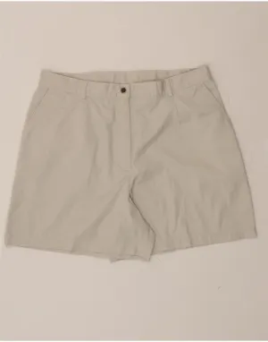 No Slip Shoulder Grip L.L.BEAN Womens Chino Shorts US 18 2XL W36 Beige Cotton