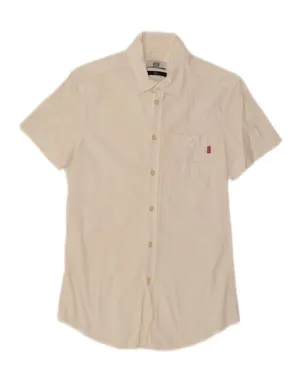 ICEBERG Mens Slim Fit Shirt XS White Customizable Option Compact Fold Design