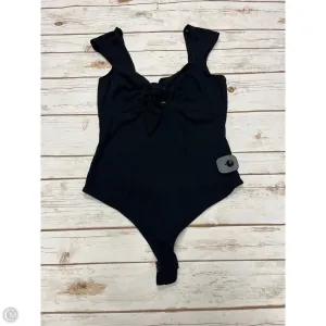 Bodysuit By Lulus In Black, Size: M one shoulder bodysuit