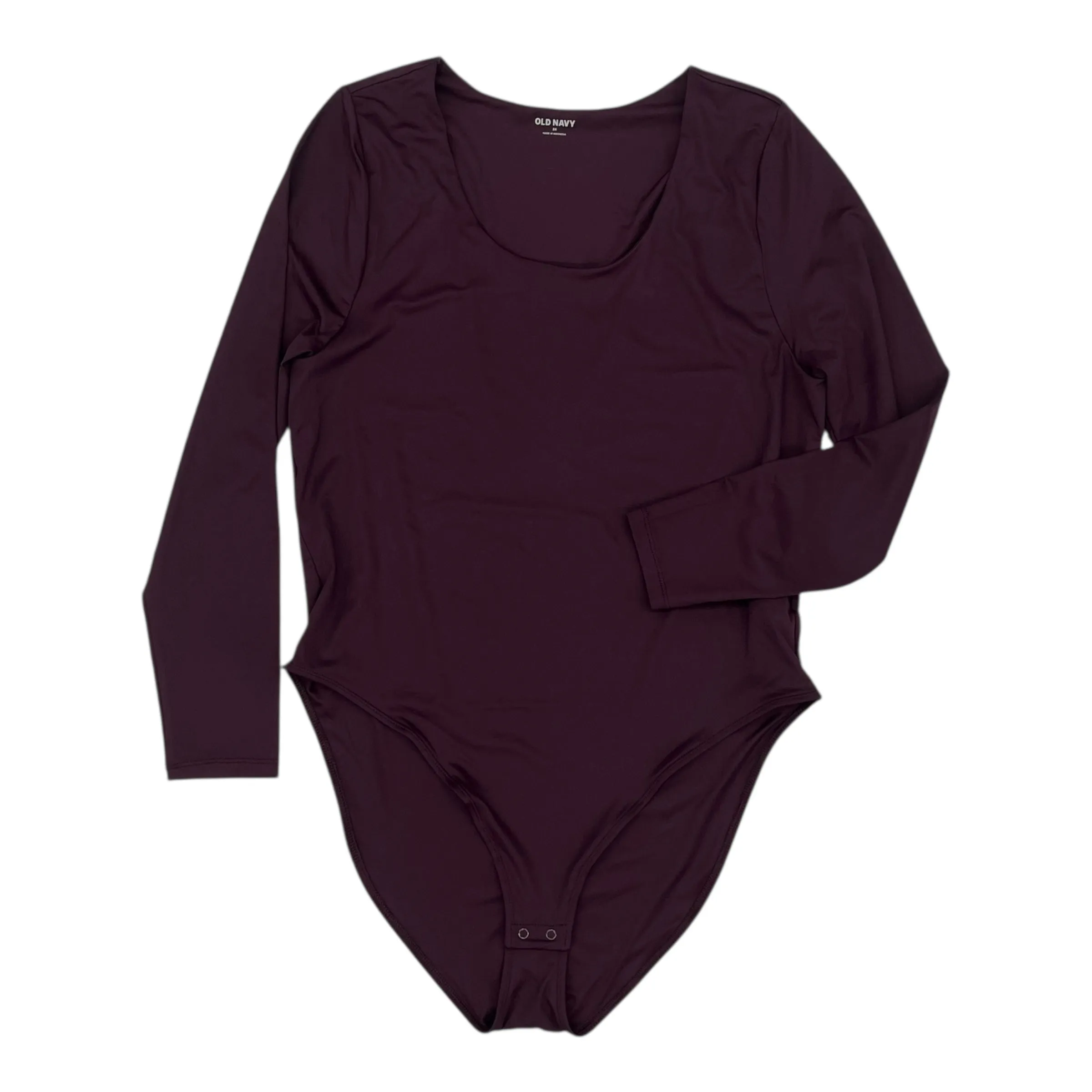 Bodysuit By Old Navy In Purple, Size:2X thermal bodysuit fashion blogger bodysuit