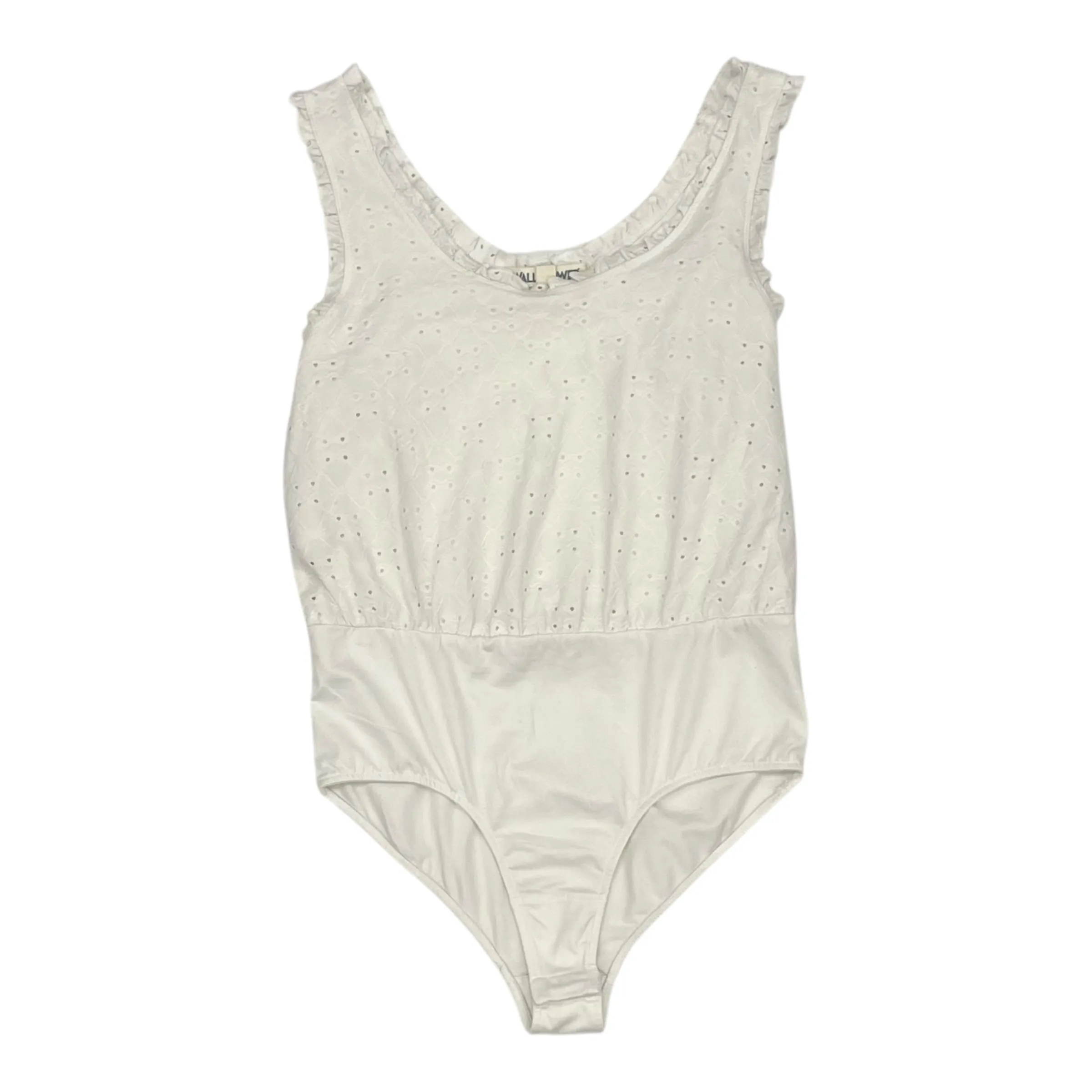 satin bodysuit winter bodysuit Bodysuit By Wallflower In Cream, Size:M