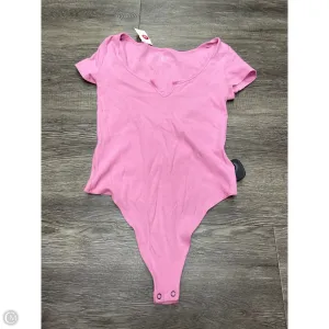 Bodysuit By Aerie In Pink, Size: S runway bodysuit comfortable bodysuit