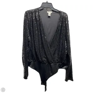 Bodysuit By H&m In Black, Size: Xxl ribbed bodysuit eco friendly bodysuit
