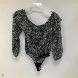 silver bodysuit wedding bodysuit Bodysuit By Abercrombie And Fitch In Black, Size: Xs