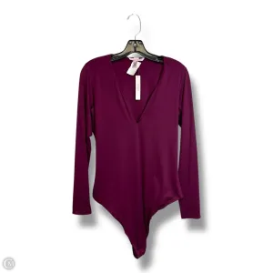 Bodysuit By Victorias Secret In Maroon, Size: Xl turtleneck bodysuit