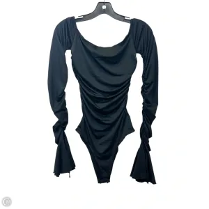 scoop neck bodysuit Bodysuit By Shein In Black, Size: S