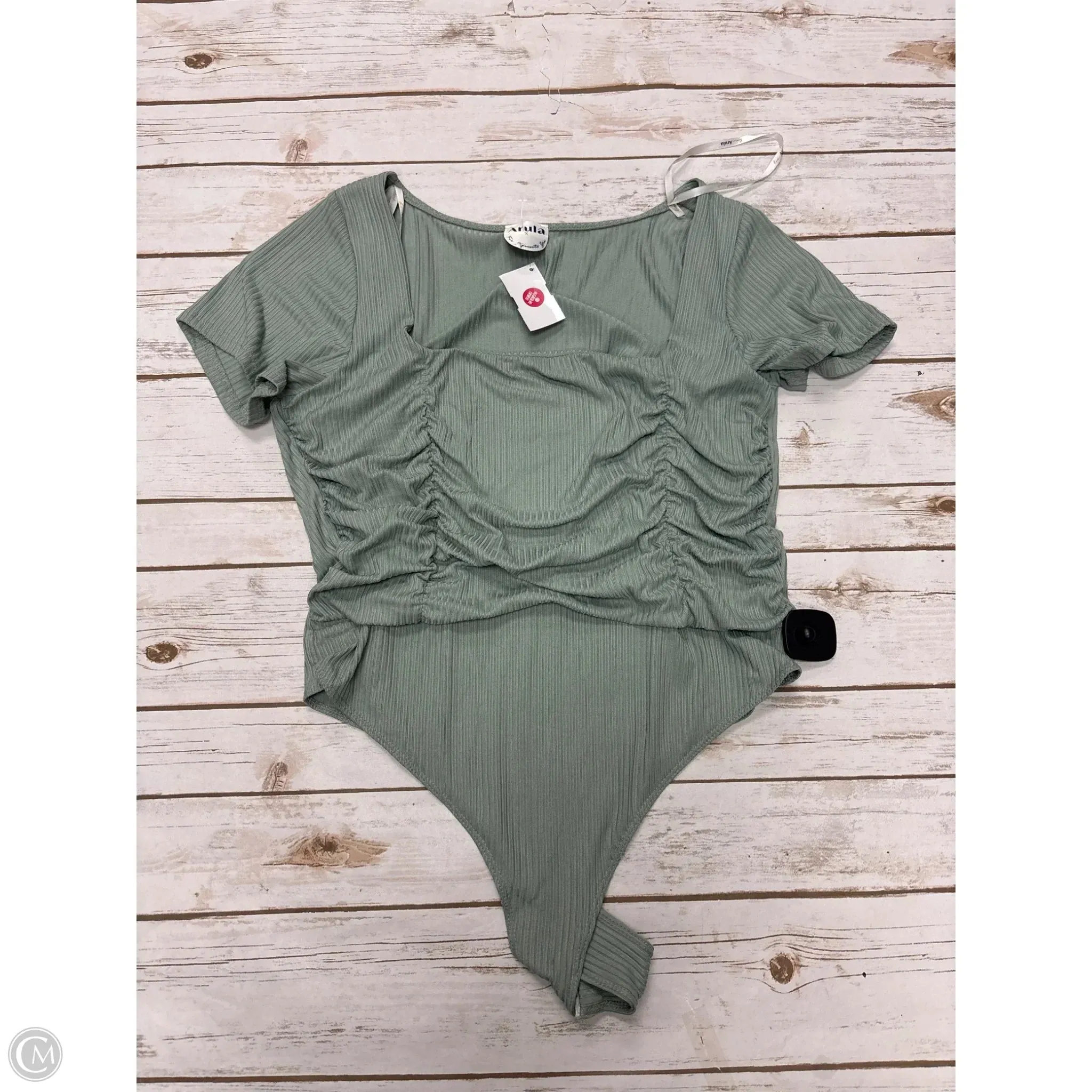 knit bodysuit Bodysuit By Cme In Green, Size: L