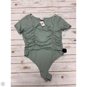 knit bodysuit Bodysuit By Cme In Green, Size: L
