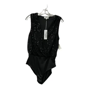 Bodysuit By Gilli In Black, Size:M polyester bodysuit purple bodysuit