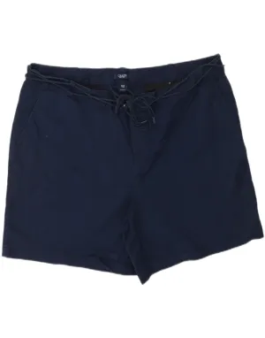 Breathable Cotton CHAPS Womens Chino Shorts US 24 4XL W48  Navy Blue Cotton