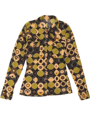 Stylish Element VINTAGE Womens Shirt UK 10 Small Multicoloured Geometric