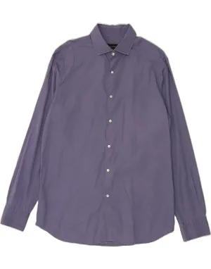 MASSIMO DUTTI Mens Shirt XL Navy Blue Cotton Versatile Styling
