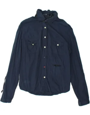 MURPHY & NYE Womens Shirt UK 10 Small Navy Blue High-Quality Material