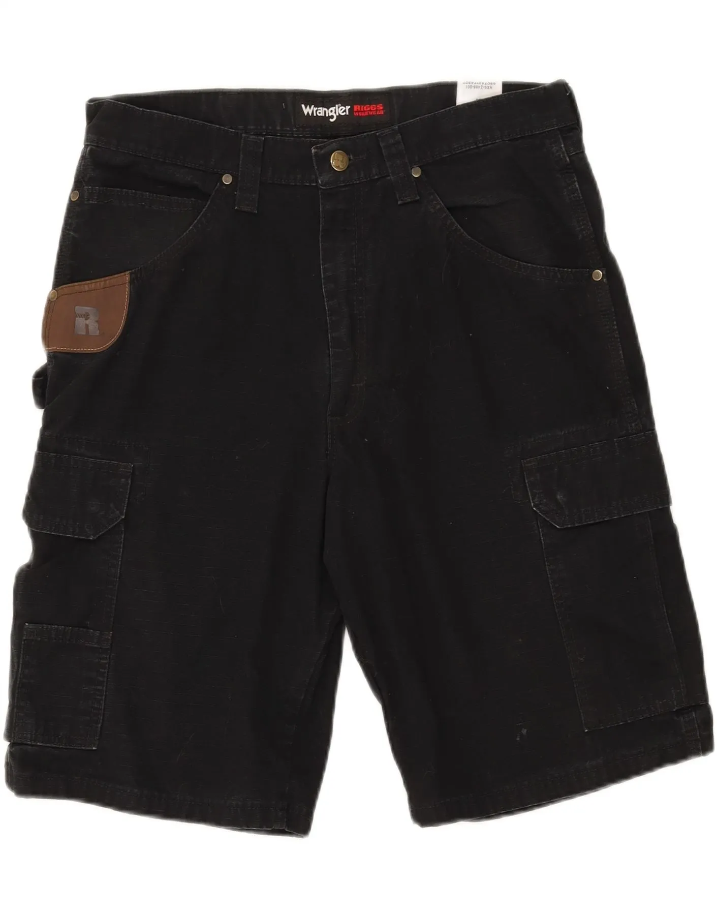 WRANGLER Mens Cargo Shorts W34 Large Black Cotton home renovation