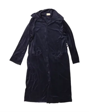 VINTAGE Womens Shirt Dress UK 20 2XL Navy Blue Polyester Anniversary Celebration Lace Accent
