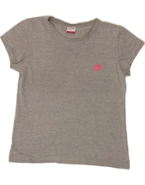 Practical Design LOTTO Womens T-Shirt BEST SELL UK 10 Small Grey Cotton