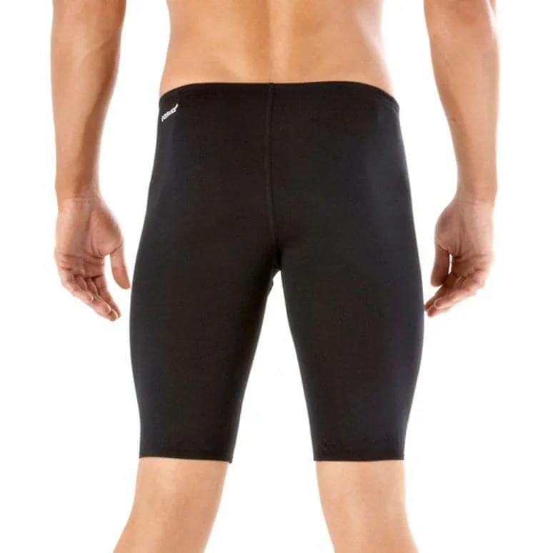 Speedo Endurance Plus Mens Jammer Swim Shorts - Black Breathable Mesh Panels Abrasion Resistant Surface