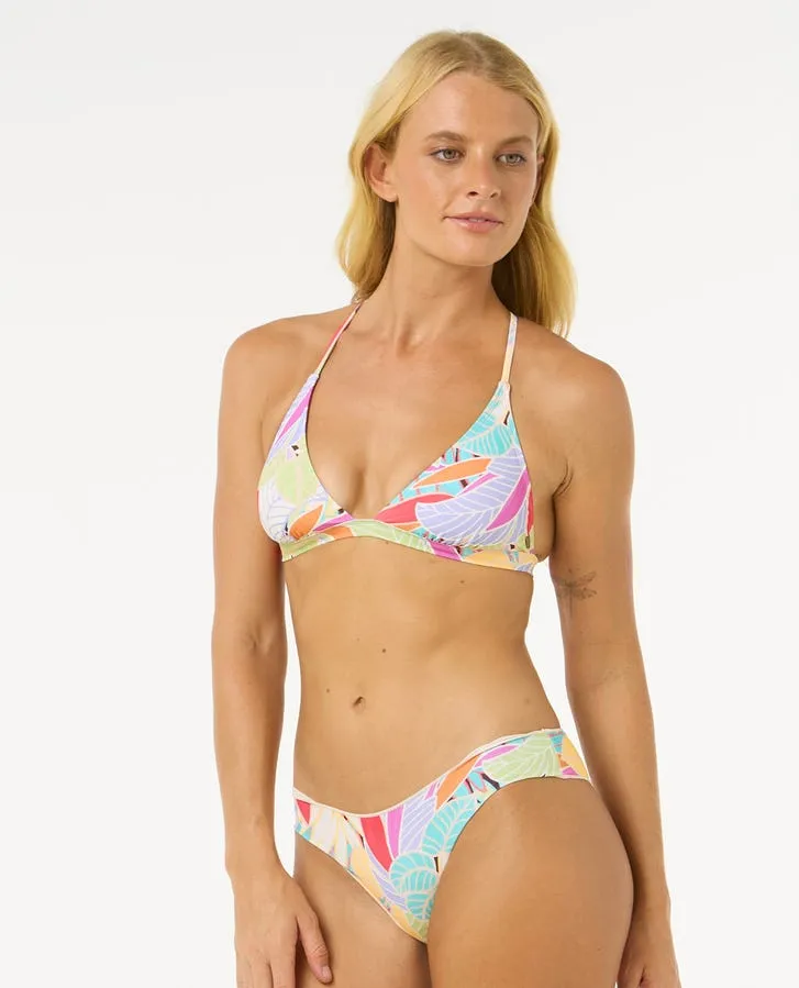 Rip Curl Cala Vadella X Back Tri Top-Multico Sunshine Day Relaxing Swimwear