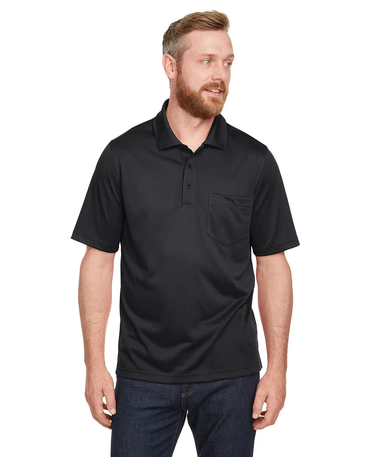 Weekend Wearable Layered Style Harriton M348P Men's Advantage Snag Protection Plus IL Pocket Polo