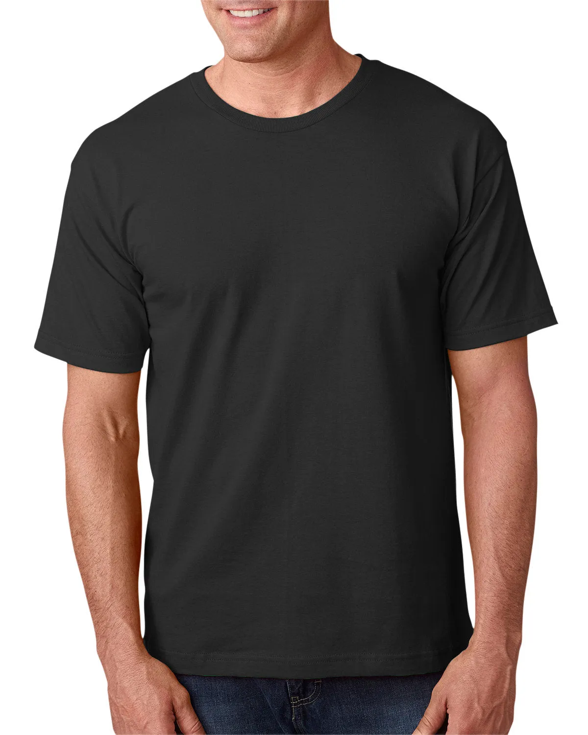 Bayside BA5040 Adult 5.4 oz., 100% Cotton T-Shirt Comfy Casual Wear Anti Pilling Fabric