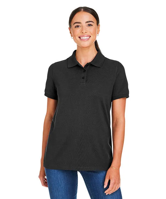 M205W - Harriton Ladies Valiant Cotton Snag Protect Polo Shirt Comfortable apparel Trendy Wear