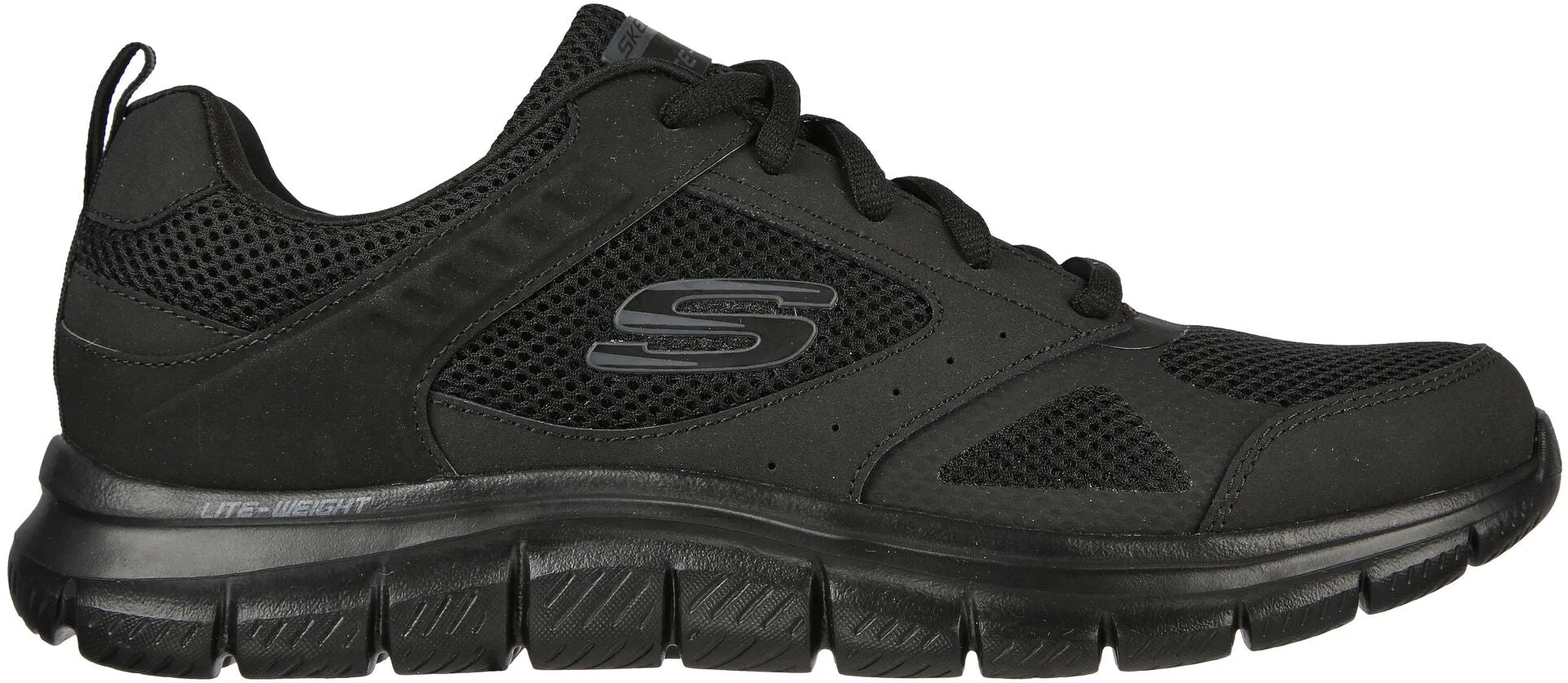 Skechers Track Syntac Mens Training Shoes - Black Non Irritating Stitching