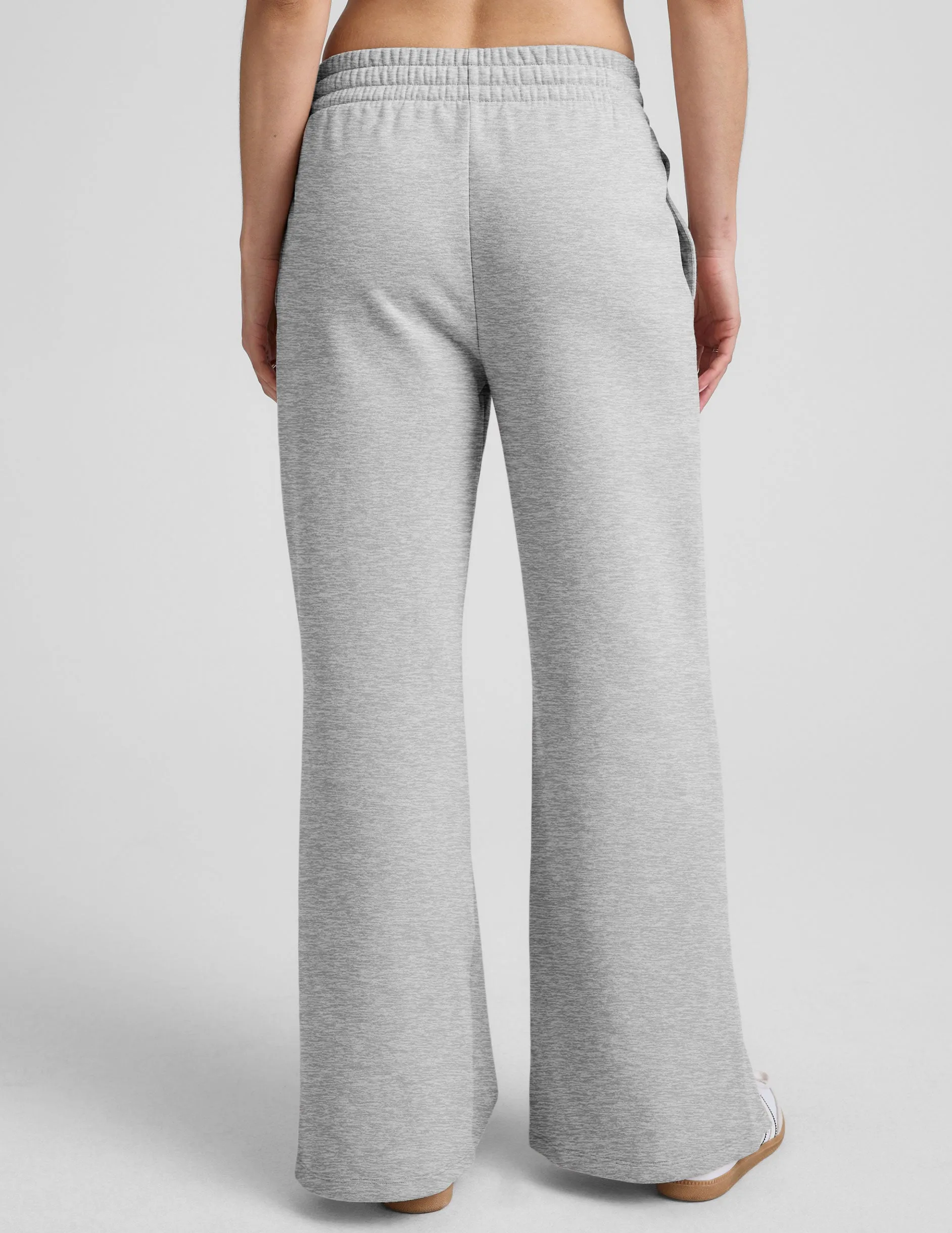 Smart Design Rugged Comfort LuxeFleece Side Slit Wide Leg Pant