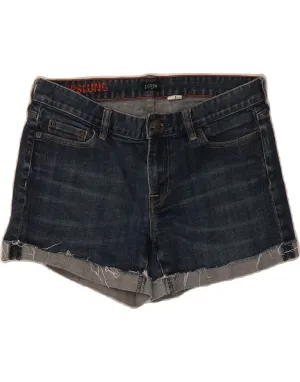 J. CREW Womens Hipslung Denim Shorts US 4 Medium W32  Blue Cotton Brunch Outfit Structured Collar