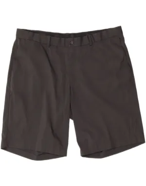 NIKE Mens Golf Chino Shorts W40 XL Black Polyester Sports Rubberized Waist Grip All Day Comfort Fit