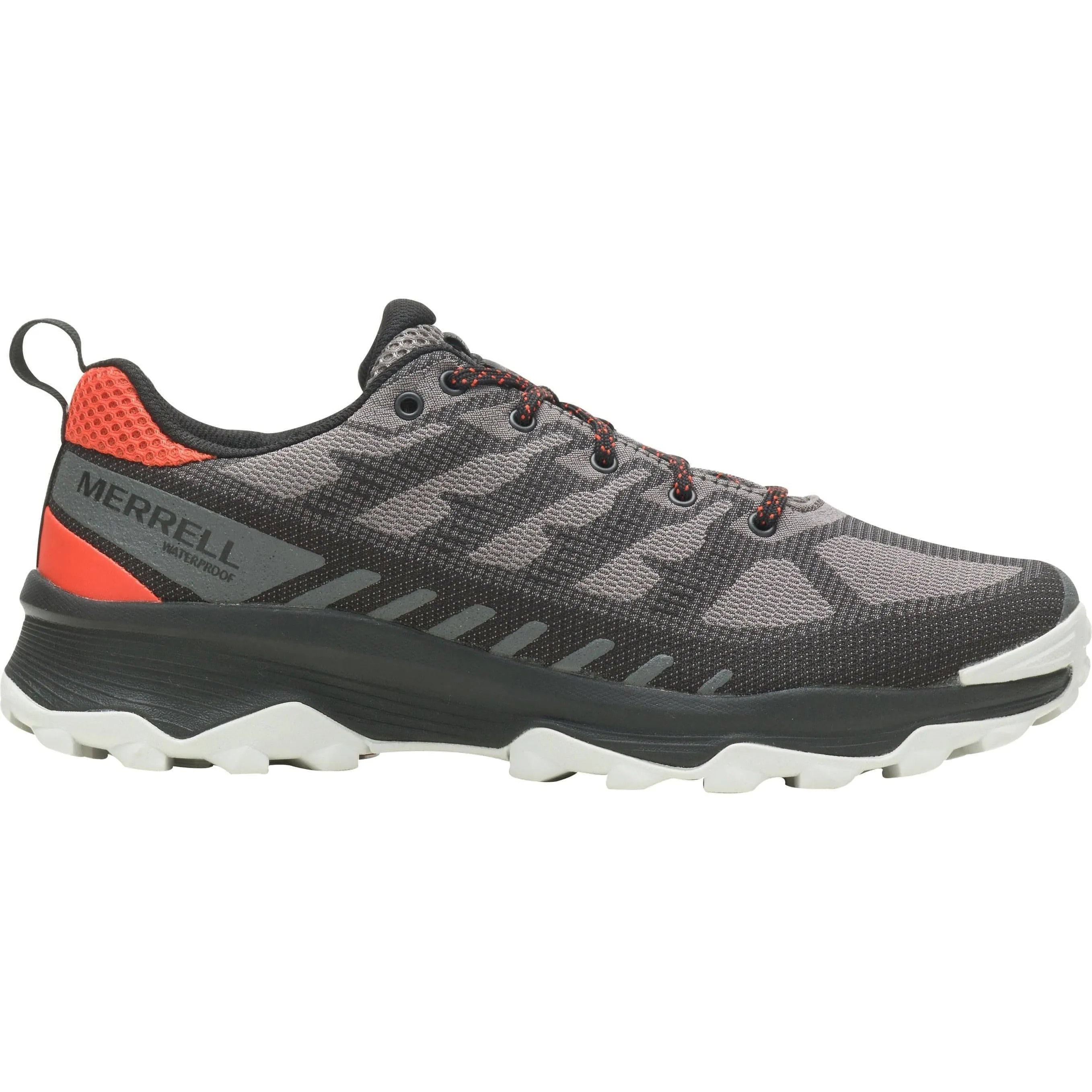 Merrell Speed Eco Waterproof Mens Walking Shoes - Grey Quick Adjust High Performance Boots