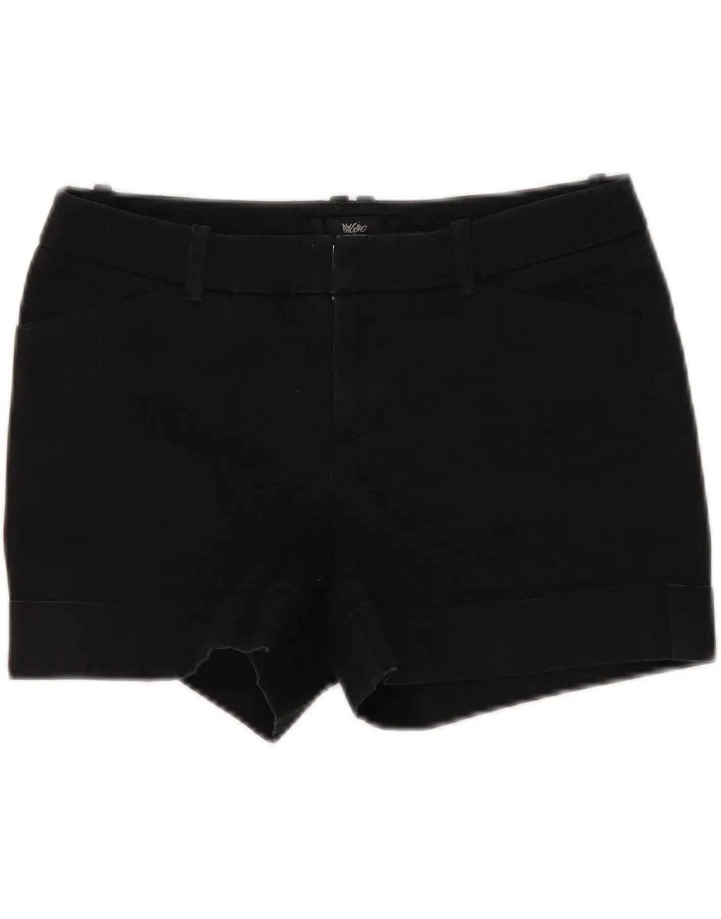 MOSSIMO Womens Chino Shorts US 2 XS W28 Black Cotton Fashionable Pick