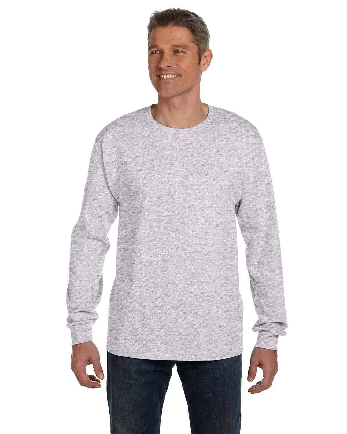 Sleeveless freedom Hanes 5596 Men's Authentic-T Long-Sleeve Pocket T-Shirt