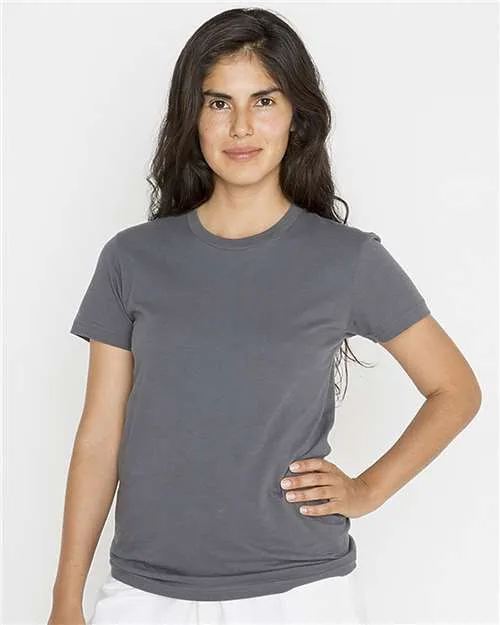 Los Angeles Apparel 21002 USA-Made Women's Fine Jersey T-Shirt Lightweight Fashion