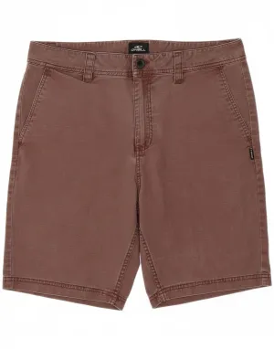 Airy Touch O'NEILL Mens Chino Shorts W34 Large  Maroon Cotton