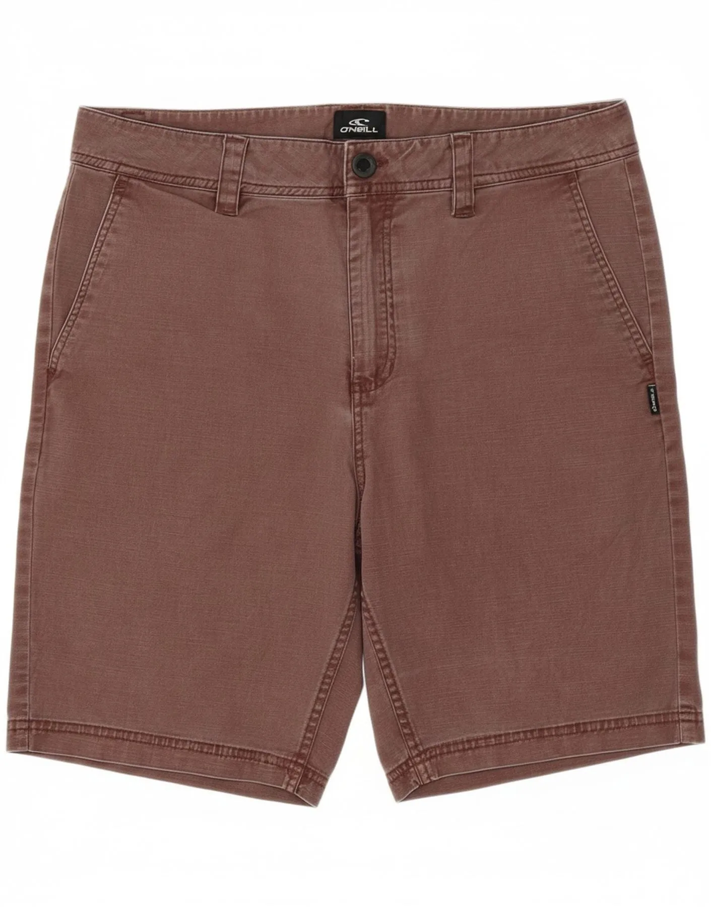 Airy Touch O'NEILL Mens Chino Shorts W34 Large  Maroon Cotton